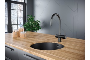 Смеситель для кухни Paulmark Heller темный хром - 2