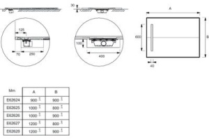 Поддон для душа Jacob Delafon Surface E62624-SS2 90х90 без крышки - 2