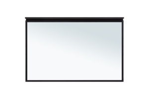 Зеркало Allen Brau Priority 120 с подсветкой черный матовый