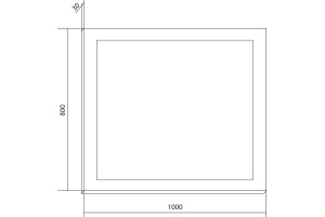 Зеркало Бриклаер Вега 100 с подсветкой - 3
