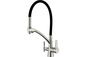 Смеситель Zorg Sanitary ZR 338-6 YF satin для кухонной мойки