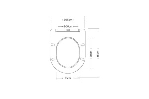 Сиденье для унитаза Esbano Amapola с системой микролифт, черный матовый (ZAESUPAMABM0755) - 2