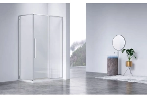 Душевой уголок Vincea Slim-N 140х80 профиль хром стекло прозрачное - 2