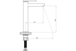 Смеситель для раковины GPD Gildo черный матовый - 2
