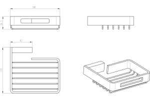 Мыльница Boheme Q 10959-CR-B - 2