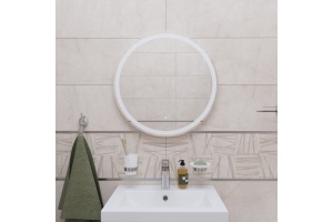 Зеркало круглое DIWO Ростов 55 с подсветкой светодиодной, круглое, сенсорное управление, настенное, российское - 3