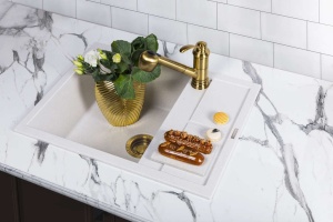 Мойка кухонная Omoikiri Sumi 65 белая - 2