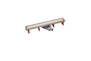 Душевой лоток Pestan Confluo Premium White Glass Line 750 Gold