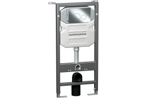 Комплект унитаза с инсталляцией Ceramica Nova Balearica белый с сиденьем микролифт и кнопкой хром глянцевый - 3