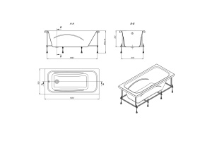 Акриловая ванна Roca Line (ZRU9302982) - 2
