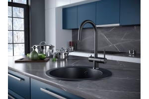 Смеситель для кухни Paulmark Heller черный матовый - 2