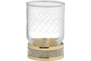 Стакан Boheme Royal Cristal Gold настольный