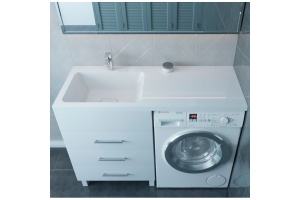 Раковина над стиральной машиной Stella Polar Kamilla 120 левая белый - 2