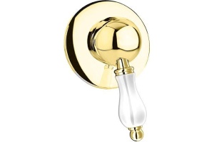 Ручка для смесителя Cezares Venezia золото, белый (VENEZIA-LDT-03/24-Bi)