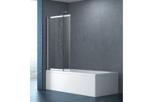 Шторка на ванну Cezares Slider VF-11-90/150-C-Cr стекло прозрачное - 2