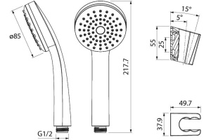 Душевой гарнитур IDDIS (0011F00i16) - 2