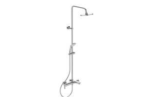 BC749AA душевая система Idealrain Eco Cerafine O с настенным смесителем для ванны CERAFIN (хром)