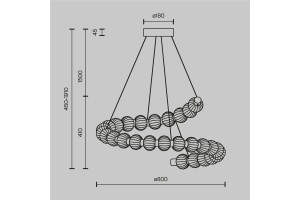 Подвесной светодиодный светильник Maytoni Amulet MOD555PL-L35G3K - 2