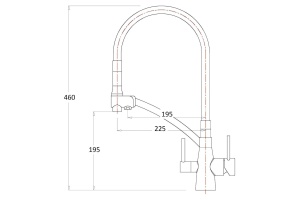 Смеситель Zorg Sanitary ZR 338-6 YF для кухонной мойки - 2