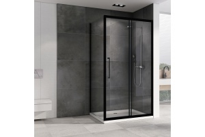 Душевой уголок ABBER Schwarzer Diamant 160х90 профиль черный (AG30160BH-S90B) - 2