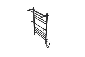 Полотенцесушитель электрический Aquatek Альфа П10 500х900, quick touch, черный муар