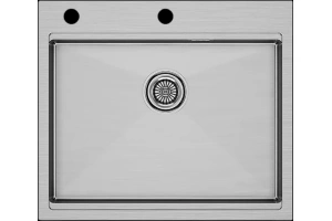 Мойка кухонная Paulmark Brim-Pro 59 брашированная сталь