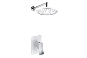 A12667WHITE Встраиваемый комплект для душа с верхней душевой насадкой