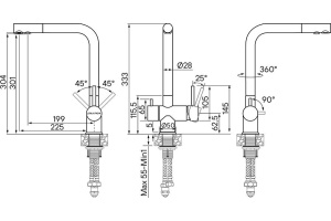 Смеситель Paulmark Skalen для кухонной мойки Sk213020-GM - 3