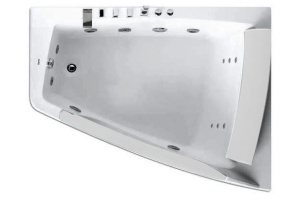 Акриловая ванна Gemy 170х130 с гидромассажем (G9056 B R) - 3