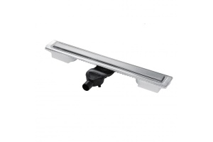 Желоб BERGES водосток C1 Norma 900, матовый хром, S-сифон D50 H60 боковой