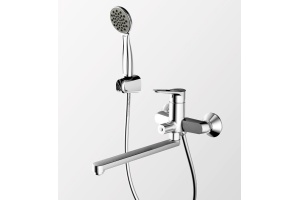 Смеситель Bravat Eco-D F693158C-LB  с длинным изливом - 3