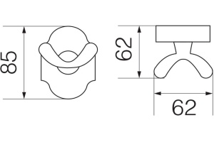 Крючок Veragio Stanford VR.STD-7732.CR хром - 2
