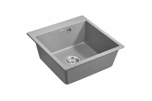 Мойка кухонная Paulmark Praktisch 51 серый матовый - 2