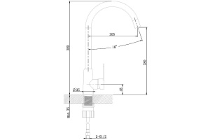 Смеситель для кухни Agger Splendid никель - 3
