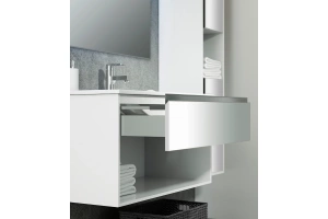 Тумба под раковину Sanvit Контур 90 белый глянец - 3