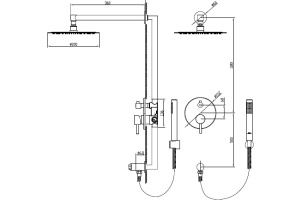 Душевой комплект RGW Shower Panels SP-51 - 2
