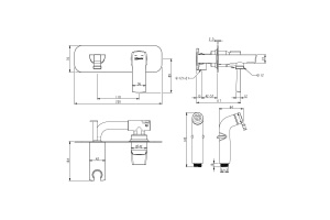 Гигиенический душ Lemark Ursus со смесителем LM7220BL - 2