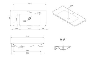 Мебельная раковина Am.Pm Sensation 100 - 3