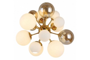 Подвесная люстра LUMINA DECO Galaksida LDP 8565-10/16 GD+TEA