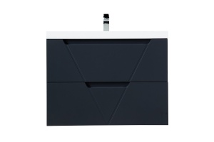 Комплект мебели BelBagno Vittoria 80 черный матовый - 3