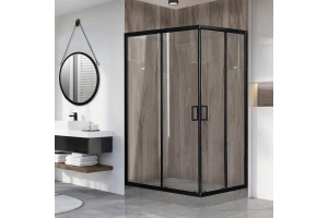 Душевой уголок Royal Bath HPD 120х100 профиль черный стекло прозрачное - 2