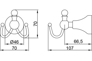 Крючок Veragio Gialetta VR.GIL-6433.DO золото - 2