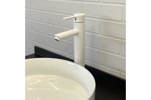 COMFORTY. Смеситель для раковины, картридж 35 мм, белый, FC018B-CKBT
