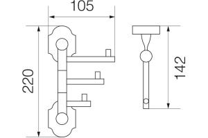 Полотенцедержатель Veragio Stanford  VR.STD-7735.CR хром - 2