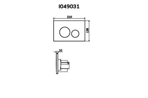 Кнопка смыва AM.PM Pro L I049031 матовый никель - 3