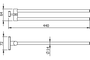 Полотенцедержатель Langberger Alster 10908A - 2