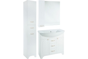 Тумба с раковиной Bellezza Тиффани 85 белая - 2