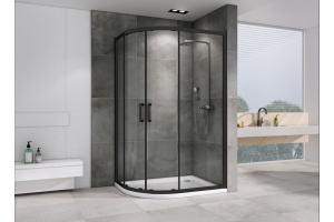 Душевой уголок Abber Schwarzer Diamant 120х90 черный (AG01129B) - 2
