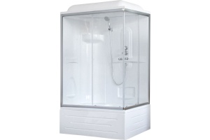 Душевая кабина Royal Bath BP 120х80 L профиль белый стекло прозрачное