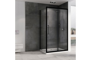 Душевой уголок Abber Schwarzer Diamant 160х70 черный (AG30160BH-S70B) - 2